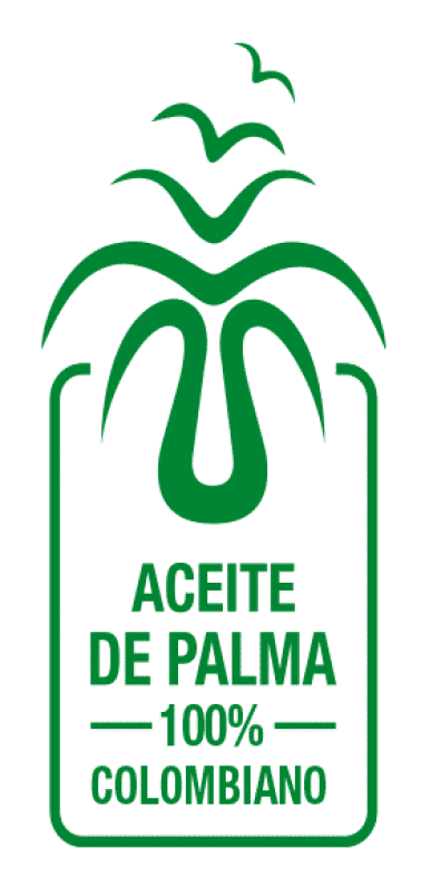 Logo del sello de La Palma es Vida en verde